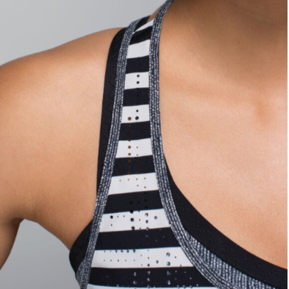 Lululemon Water Bound Singlet Apex Stripe Printed Black Dune - Picture 5 of 16